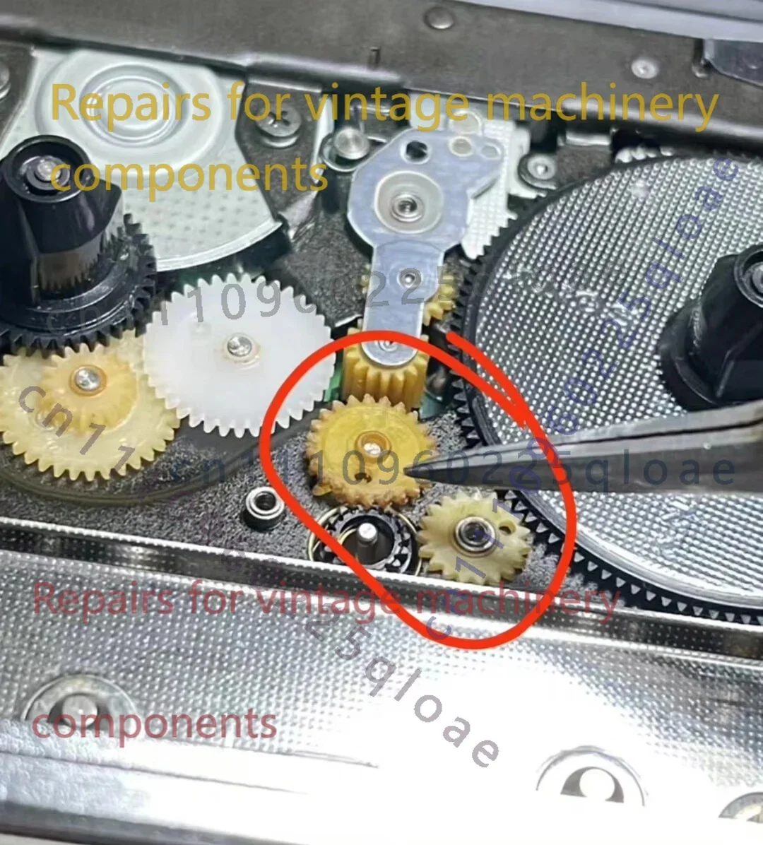 2PCS Precision Machined Gear FOR SONY WM-101 WM-501 WM-F501 Vintage Cassette Walkman Mechanism Spare Parts