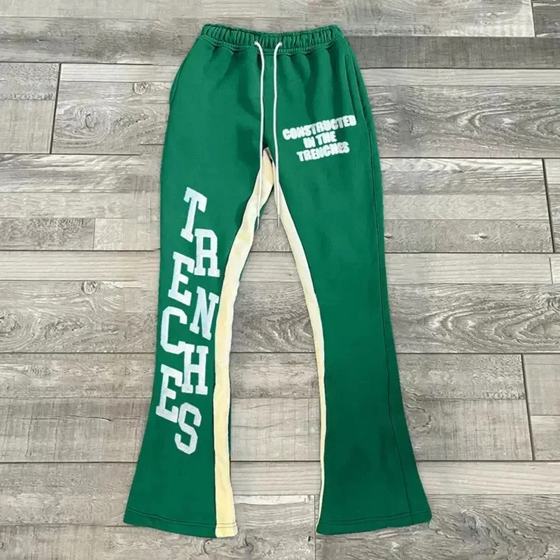 2026 Neues Modell Herren Gothic Vertikale Grafik Weite Jogginghose mit Kordelzug Lose Gerade Baggy Y2K Dark Punk Streetwear Hose – Detail 6