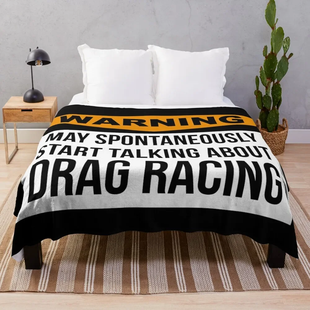 

Drag racing Throw Blanket Hairy Large Blankets