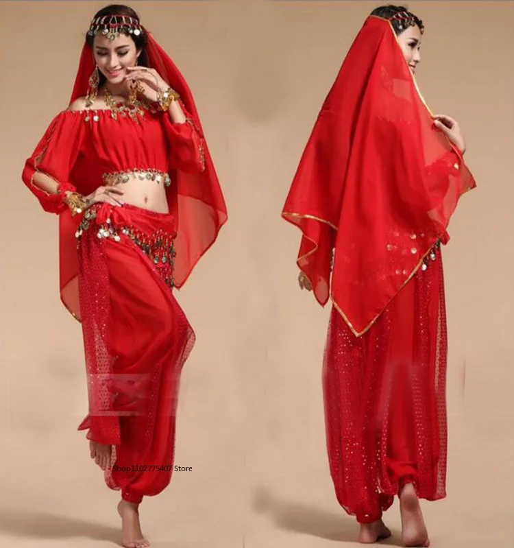 4 unids/set 2020 recién llegado trajes de danza del vientre Oriental Sexy para mujeres bailando practicar trajes de danza del vientre diseño para mujeres