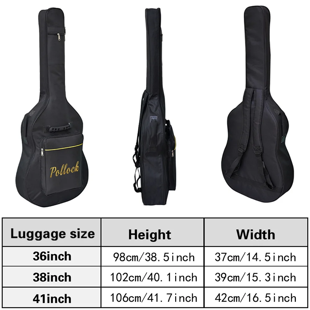 Personalized Customized Fashion Printed Guitar Performance Bag Waterproof Adjustable Shoulder Strap