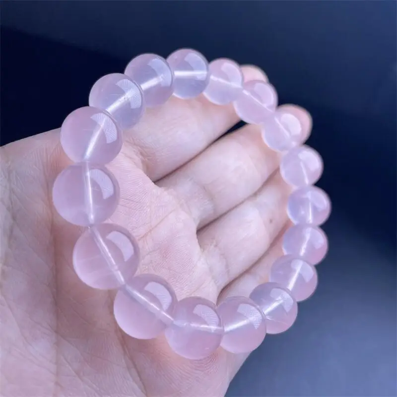 12MM Natural Starlight Rose Quartz Bracelet Gemstone Crystal Healing Gemstone Fashion Bracelet Jewelry Gift 1pcs