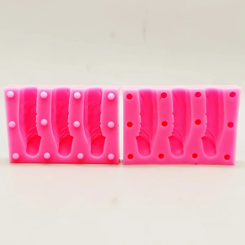 Silicone mold for male model body structure, suitable for kitchen baking chocolate cake food mold