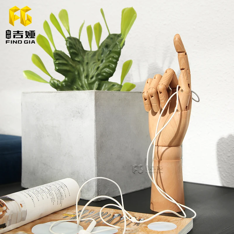 Artificial Hand Plastic Hand Model Movable Joint Household Decoration Photographic Prop Jewelry Cosmetics Bags Shoes Display