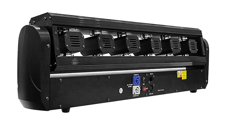 6X500mW Moving Head Laser Strahl Licht Voll Farbe RGB 3in1Projektor DMX512 DJ Beleuchtung Für Bühne Party disco Weihnachten Hochzeit Mus – Detail 6