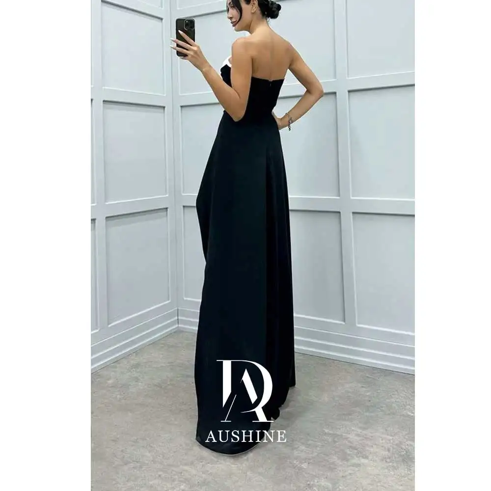 Aushine Dress Luxury Birthday Evening Dress Floor Length Half Sleeves Summer Elegant Wedding Party Gowns For Women Arab 2024Fu