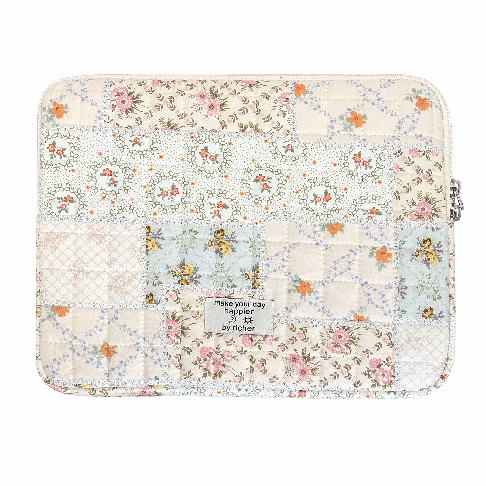 Cotton Sweet Floral Print Tablet Bags Shockproof Minimalist Computer Bag Multiple Sizes Choose From Laptop for iPad Sleeve Case