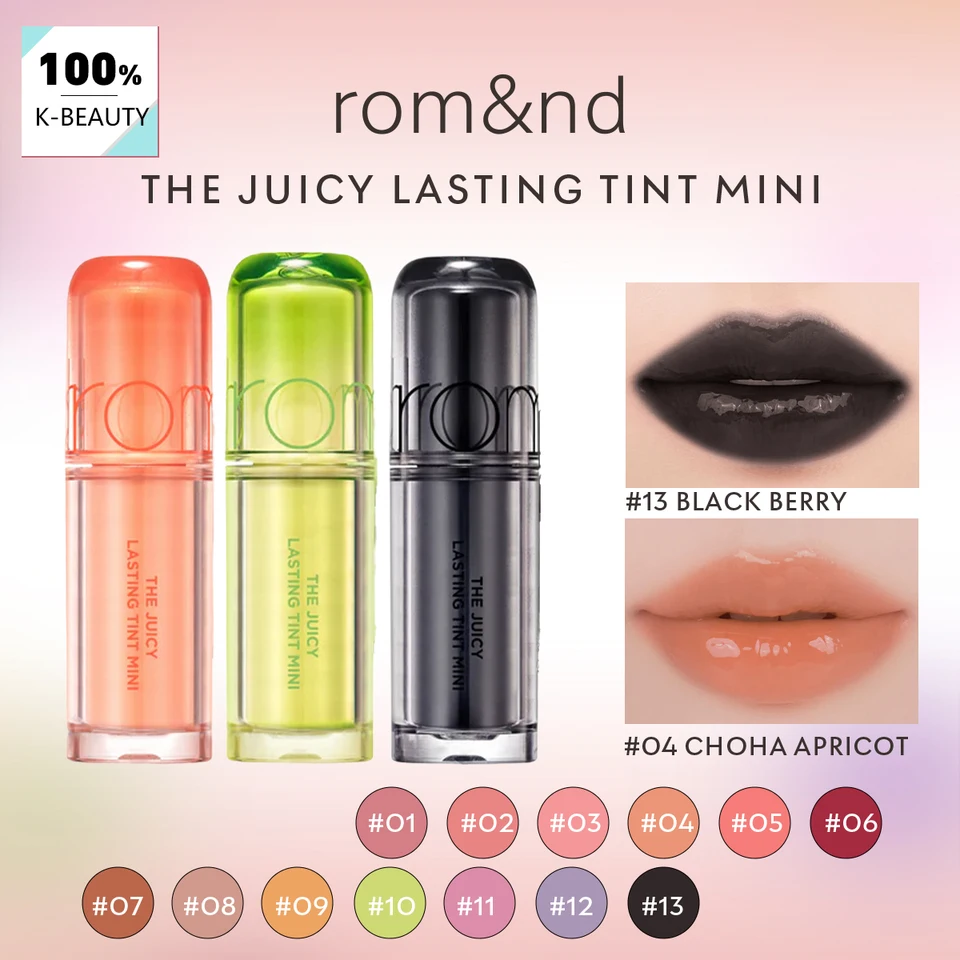 rom&nd THE JUICY LASTING TINT MINI,Juicy Glossy Texture