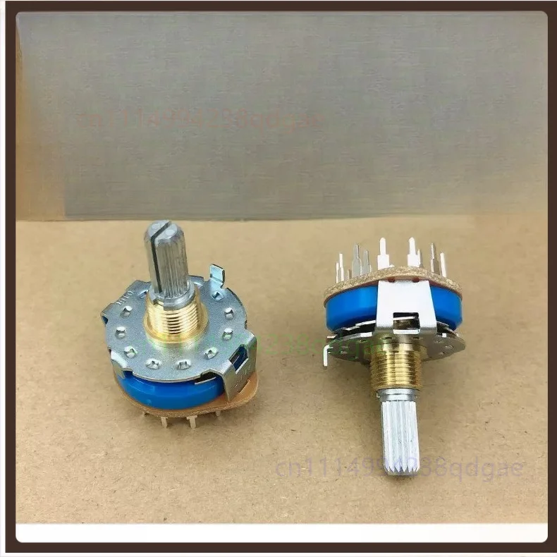 1PCS For ALPS SRRM433700 4P3T Rotary Wafer Switch 2 Detent Click For HiFi Amplifier Audio Input Signal Selection Repair