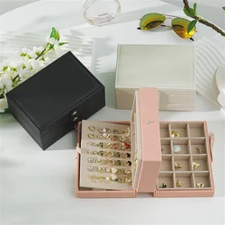 Portable Jewelry Storage Box New High-end Exquisite Large Capacity Travel Jewelry Bag Jewelry Box Organizer