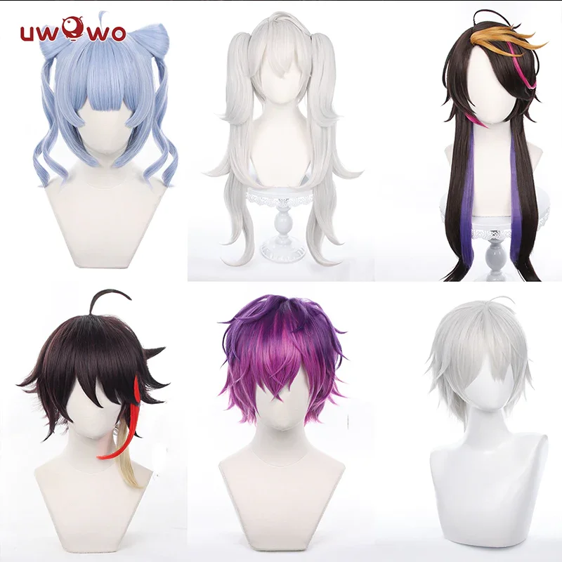 

UWOWO Vtuber NIJISANJI Cosplay Wigs ShuYamino Uki Violeta Gamers zaion Saegusa Akina Wig Hair