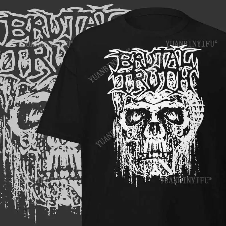 Brutal Truth T-Shirt Grindcore Clothing Metal Band Merch Extreme Rock Music Fan Gift Metal Tee Short Sleeve Tops Fashion