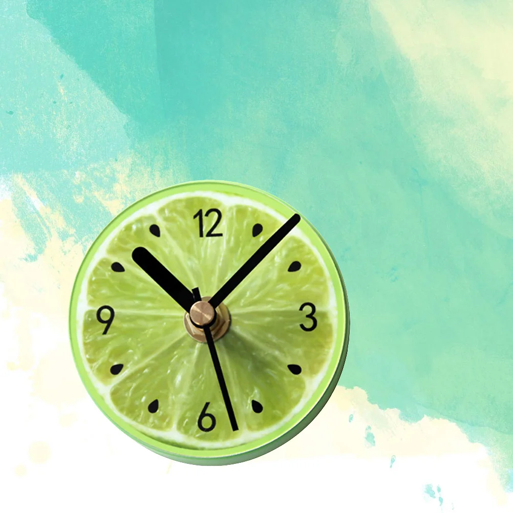 

Green Fruit Pattern Wall For Kitchen Room Fridge Clock Magnet Decor Fridge Clock Refrigerator Stickers Magnet