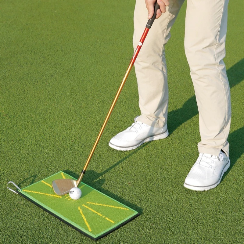 Beginners Golf Strike Pad Handheld Sequins Golf Batting Mat Stable Durable Training Batting Mats Professional Sports Accessory