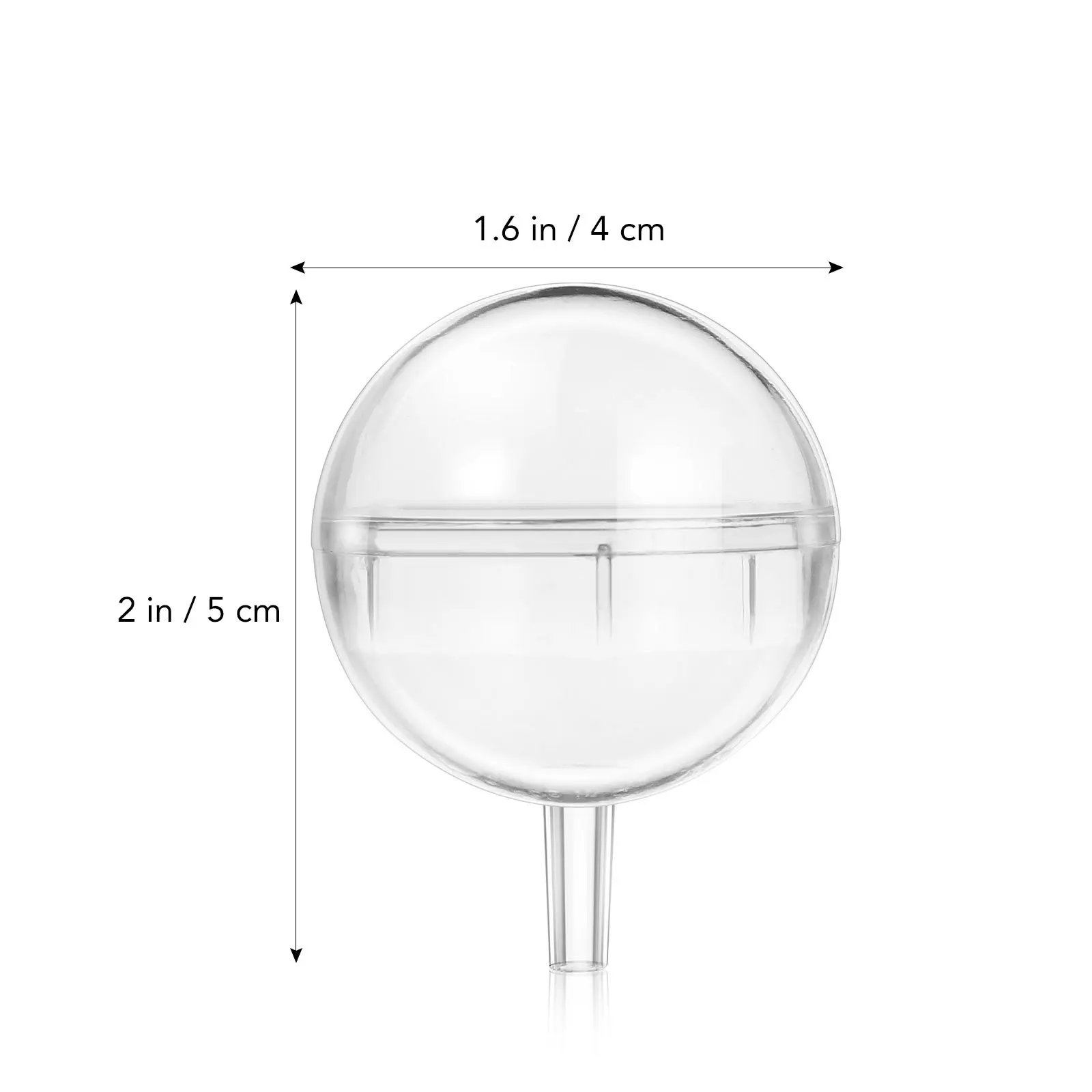 100Pcs Round Chocolate Flower Holder Clear Plastic Candy Cup for DIY Bouquet Decoration Wedding Valentine Gift Packaging