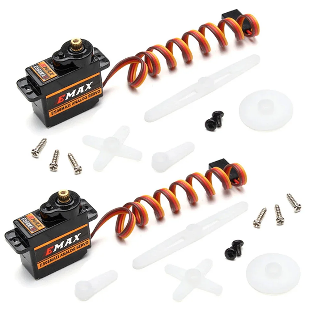 1-4 Stück emax es08ma ii Servomotor scx24 Servo 12g 15t Mini Metall getriebe Servo für axiale scx24 90081 axi00006 axi00002 Upgrades