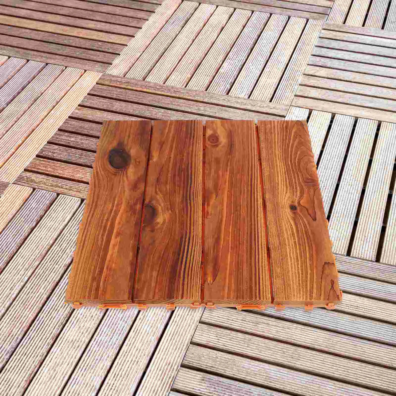 Outdoor Rugs Anticorrosive Wood Floor Balcony Covering Wooden Deck Tiles Patio Slabs Laminate Flooring