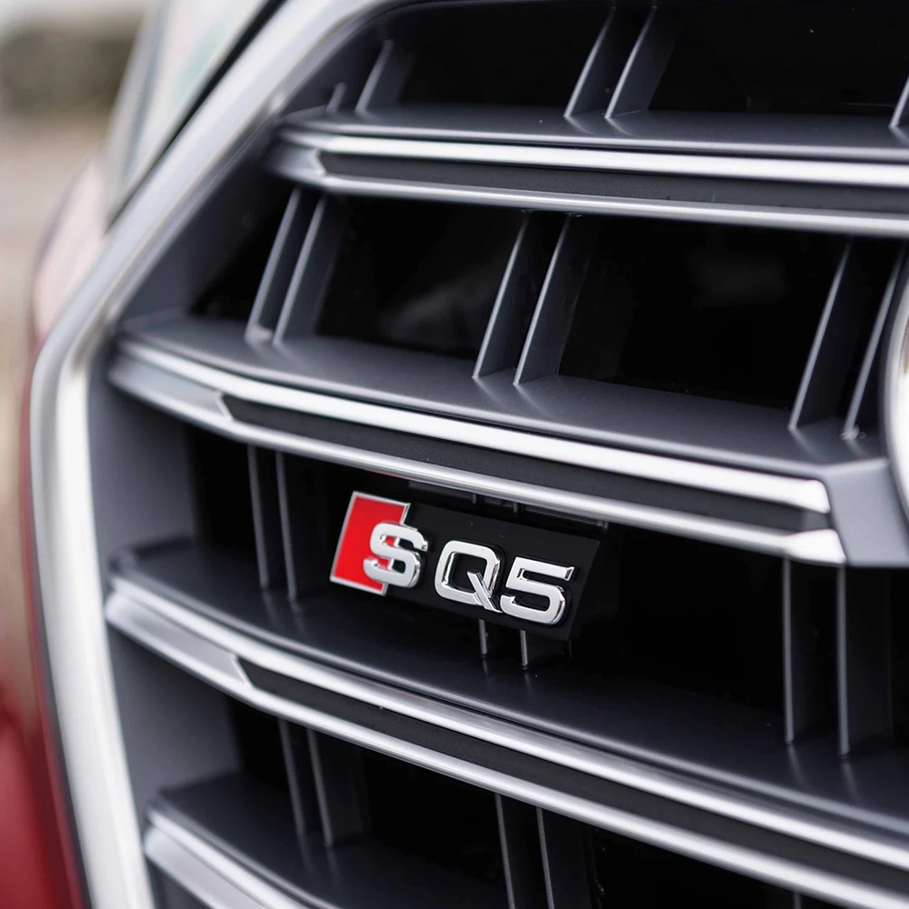 

Car Styling Front Grille Emblem Decoration Sticker Auto Modification Accessories Valve Cap For Audi SQ3 SQ4 SQ5 SQ6 SQ7 SQ8 RSQ3