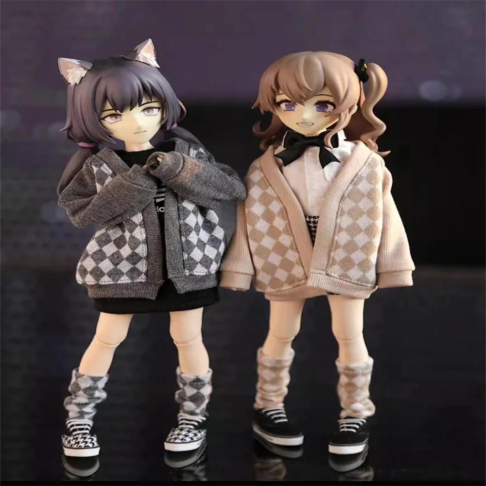 Ob22/24 صغيرة 6 نقاط جسم السمكة الكبيرة ملابس دمى العصرية سترة معطف نموذج الملحقات الجسم في الأوراق المالية