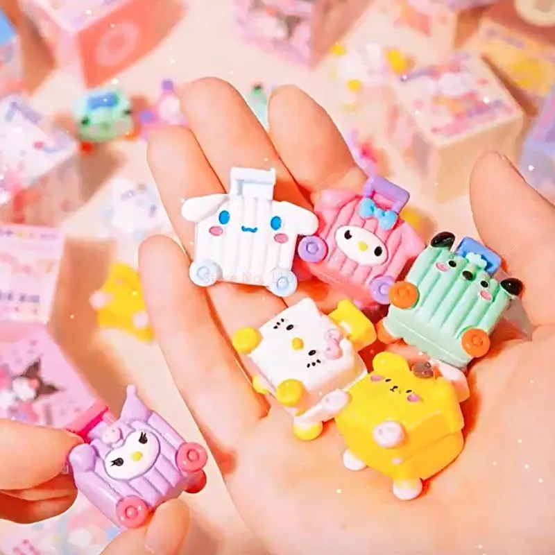 Sanrio Cartoon Trend Figure Blind Box Cute Resin Doll Ornament Mystery Box Handmade Lovely Children's Toy Student Small Gift Toy