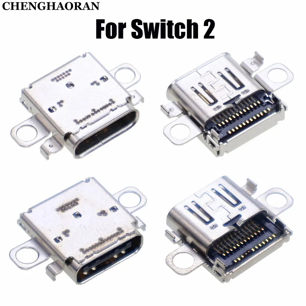 

2pcs For Switch 2 NS2 Game Console Charging Port Type-C Charger Socket Power Connector Interface Repair Parts