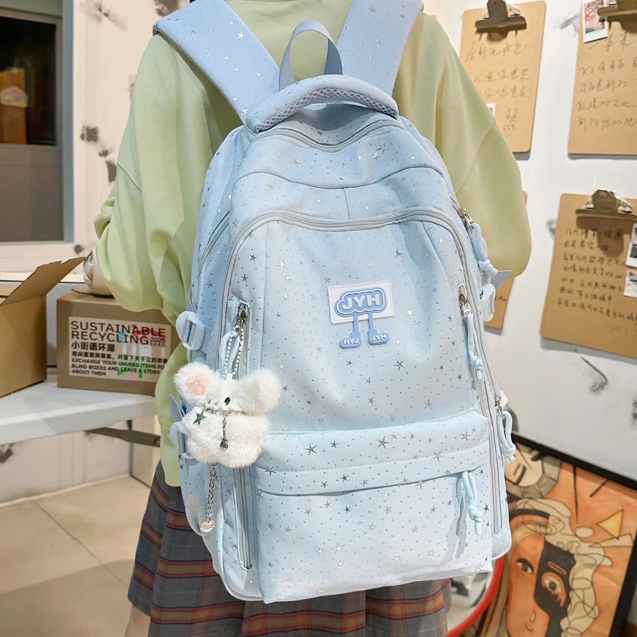 Teen Girls School Bag Lightweight School Backpack Travel Casual Daypack Fashion Rucksack Book Bag Middle High School Students