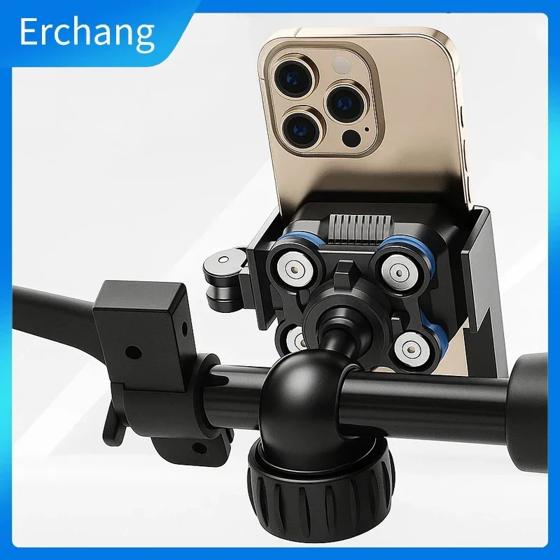 

Biking Phone Mount Holder Dual Vibration Dampener Not Block Camera Bike Phone Mount Handlebar Motorcycle Bike Accessories