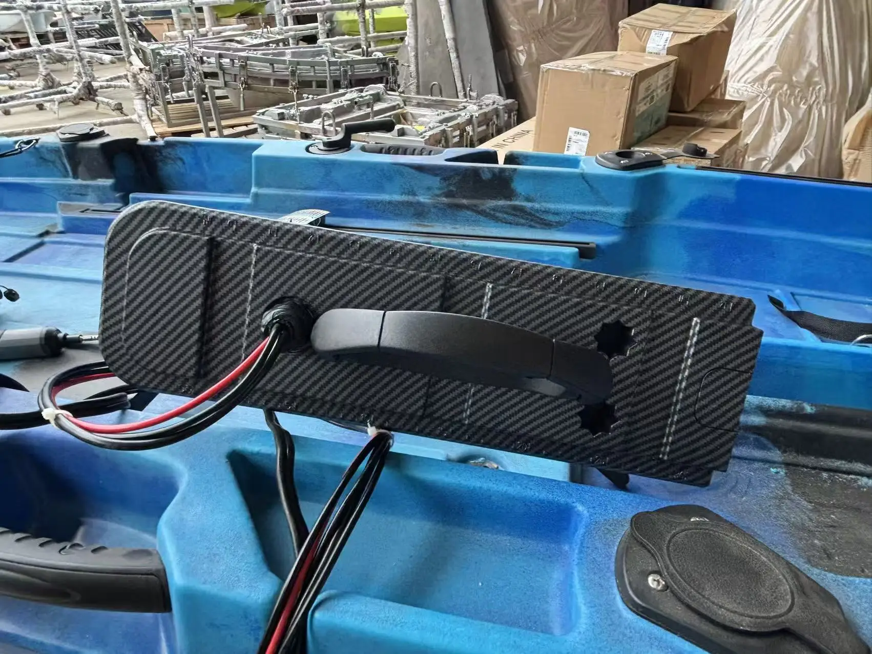 55lbs Aluminum Kayak Outboard Electric High Speed Trolling Motor Pedal Drive for Diver Ocean Waters Drifting Outdoor