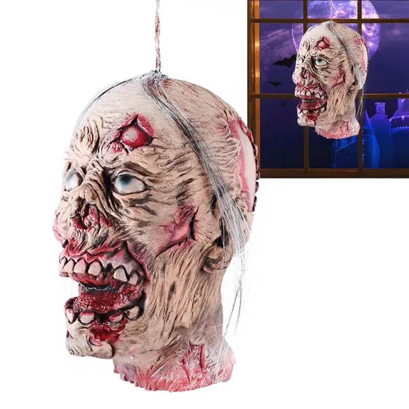 

Human Head Halloween Prop Halloween Latex Decoration Props Realistic Halloween Prank Toys Lightweight Odorless For Cosplay