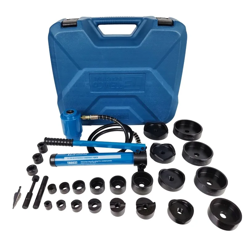 

TH0037 4" Hydraulic Knockout Punch Electrical Conduit Hole Cutter Set KO Tool Kit 5 Year Warranty