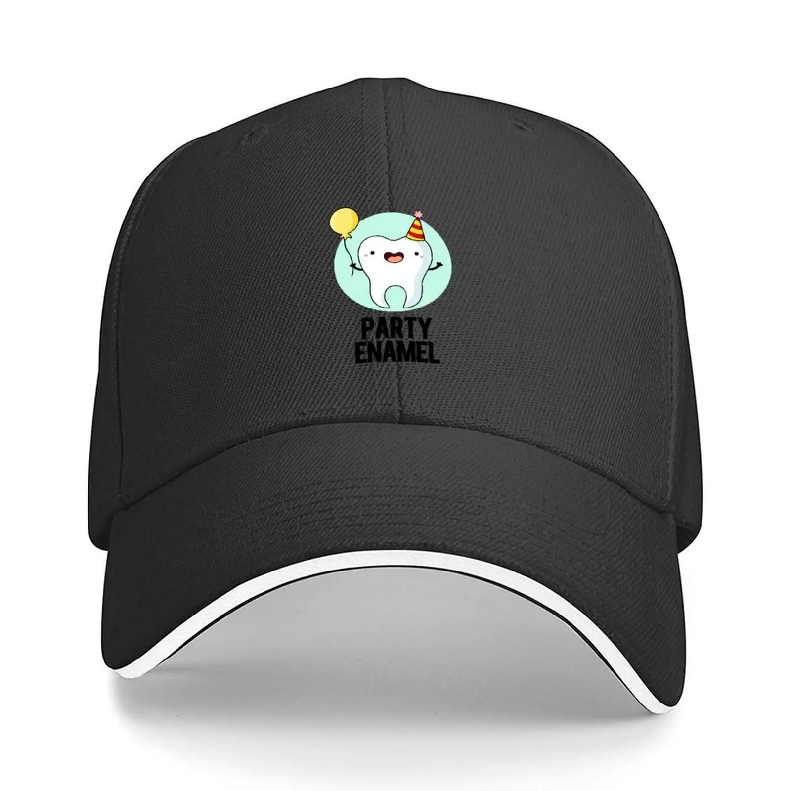 

Party Enamel Funny Tooth Puns Baseball Cap Rave Christmas Hat New In The Hat Vintage Caps Women Men's