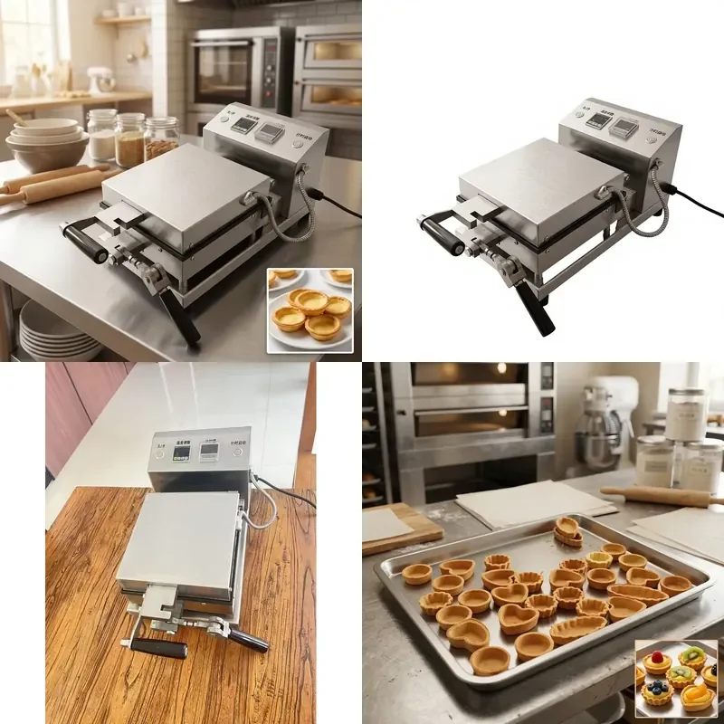 High Capacity Commercial Tart Shell Press for Uniform Pastry Bases Versatile Electric Dough Molder for Efficient Bakery
