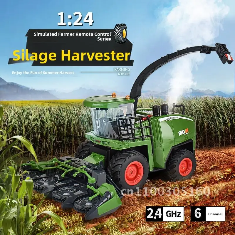 

Электрический комбайн с дистанционным управлением, фермерская машина, игрушечный сельскохозяйственный трактор, инженерная машина, транспорт моделирования на ферме, транспорт транспорт