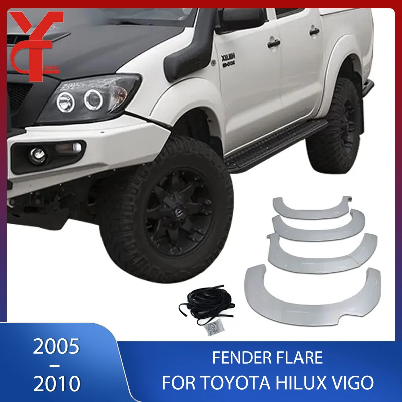 

OEM 6 Inch Fender Flare Car Accessories Mudguards For Toyota Hilux Vigo 2005 2006 2007 2008 2009 2010 Double Cabin