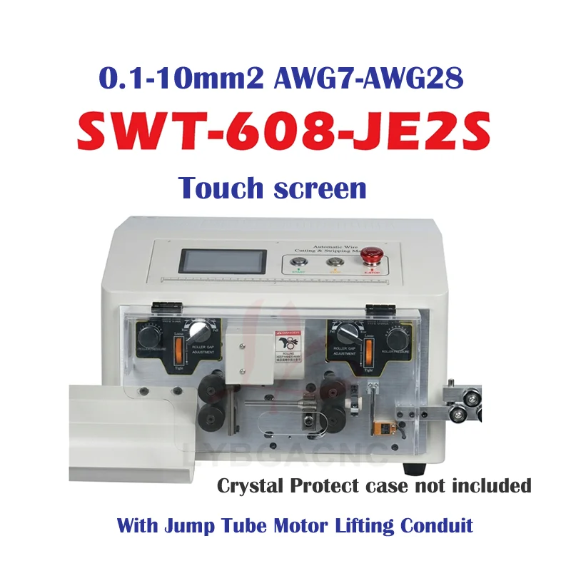 

SWT608-JE2S Automatic Peeling Wire Stripper Stripping Cutting Machine 0.1-10mm2 AWG7-AWG28 220V 110V Touch Screen Control With J