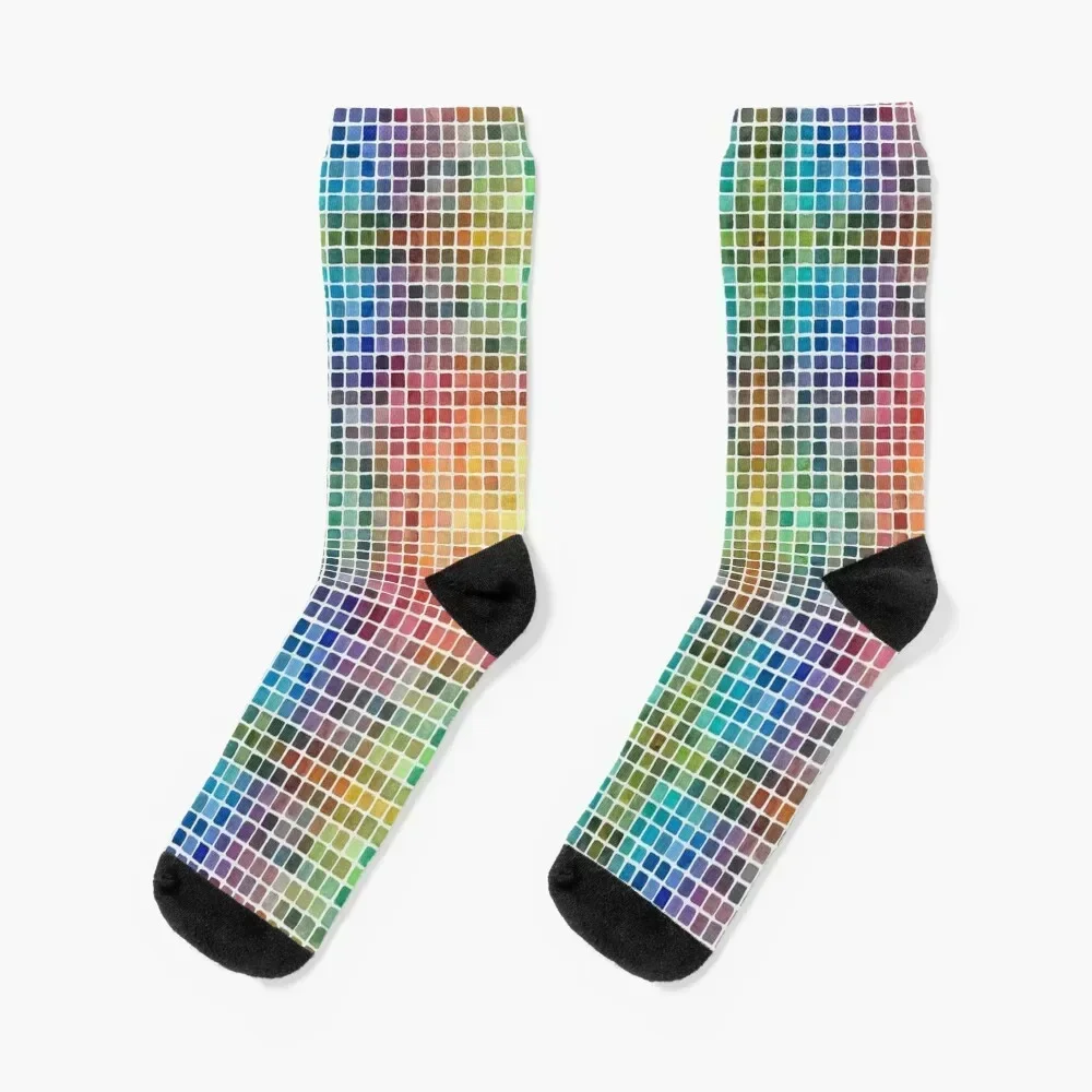 

Watercolor Mixing Chart -QOR Watercolors Socks soccer anti-slip summer sport Designer Man Socks Women's