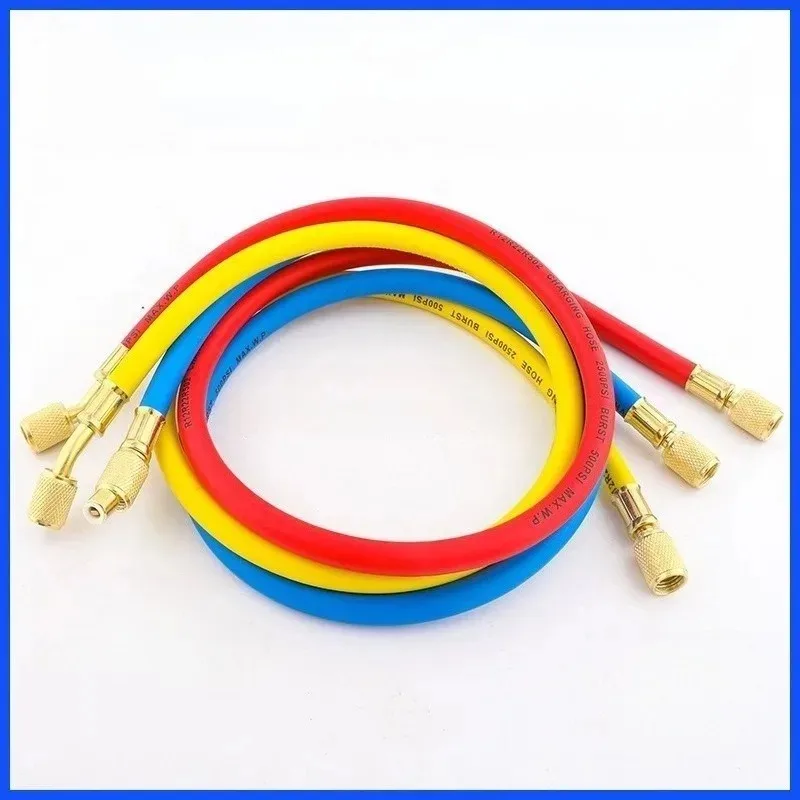 

3 шт. 1/1,2/1,5/1,8/2/3 м шланг хладагента 1/4 Sae 2500psi кондиционер хладагент новый для R404a R12 R22 шланг хладагента