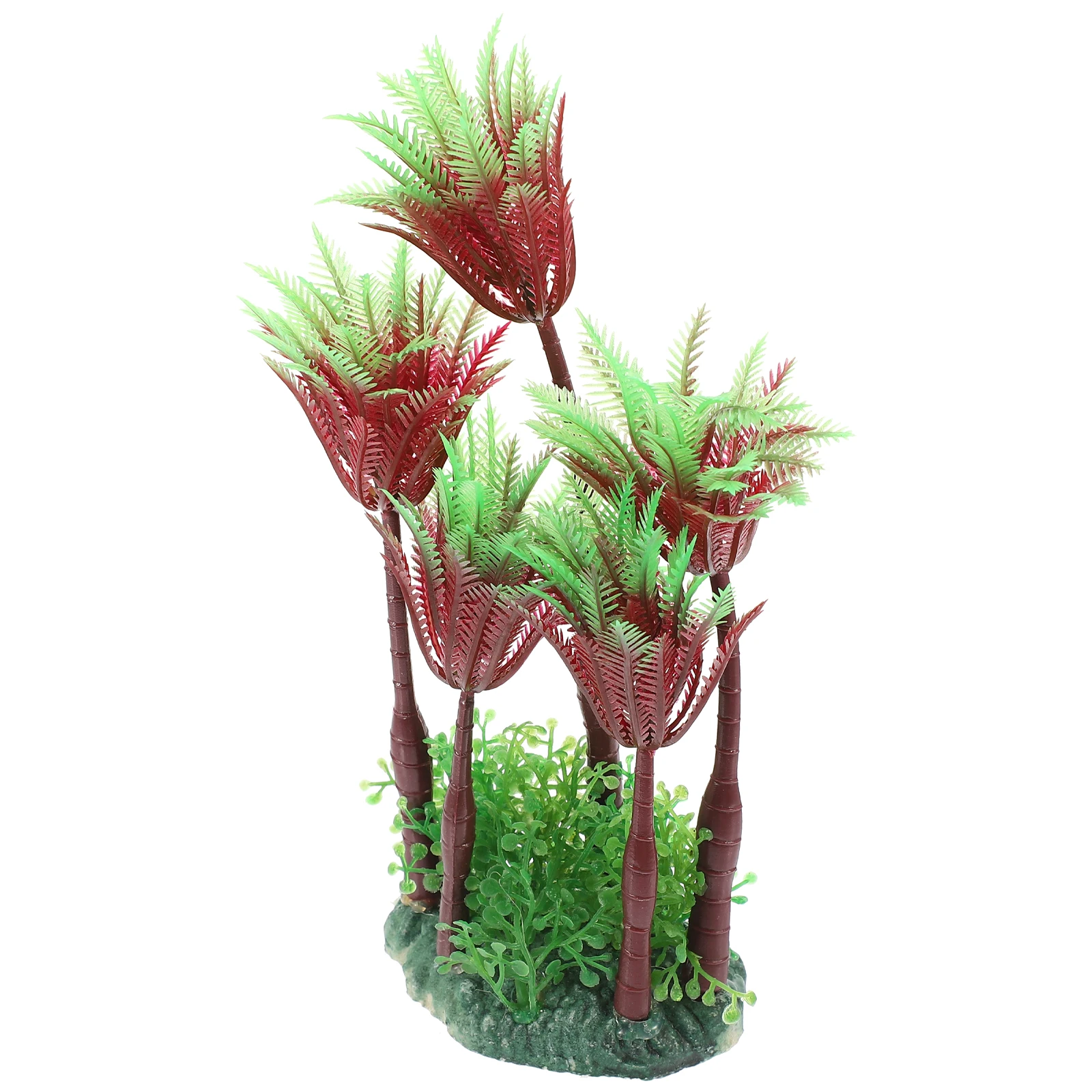 

Plastic Aquarium Decor Fish Tank Plants Decorative Fake Plant for Home Office Desktop Accessory L scape Decorations