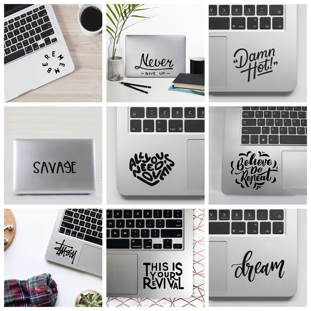 1 pc Drop Shipping simple text computer sticker Decal Removable Vinyl Mural Poster For Kids Rooms Decoration Accessories Murals