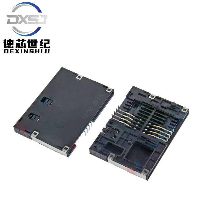 Original ICA-700-2 brand IC card connector In-line slot connector 8pin components