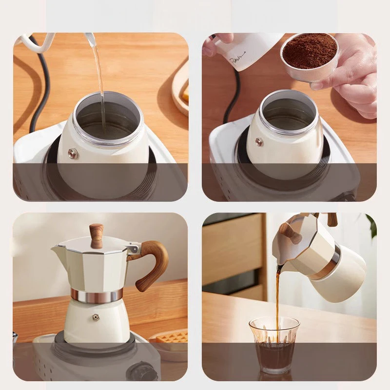 الكلاسيكية كافتيرا مريحة الموقد اسبريسو موكا تصفية صانع القهوة الألومنيوم 3 كوب 150 مللي صانع القهوة بالتنقيط موكا إبريق قهوة