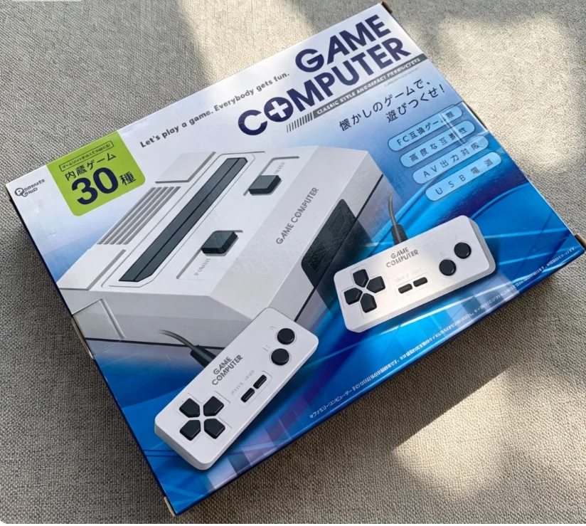 Famicom Compatible Game Computer Console 30 Built-in Games FC Cartridge AV Output
