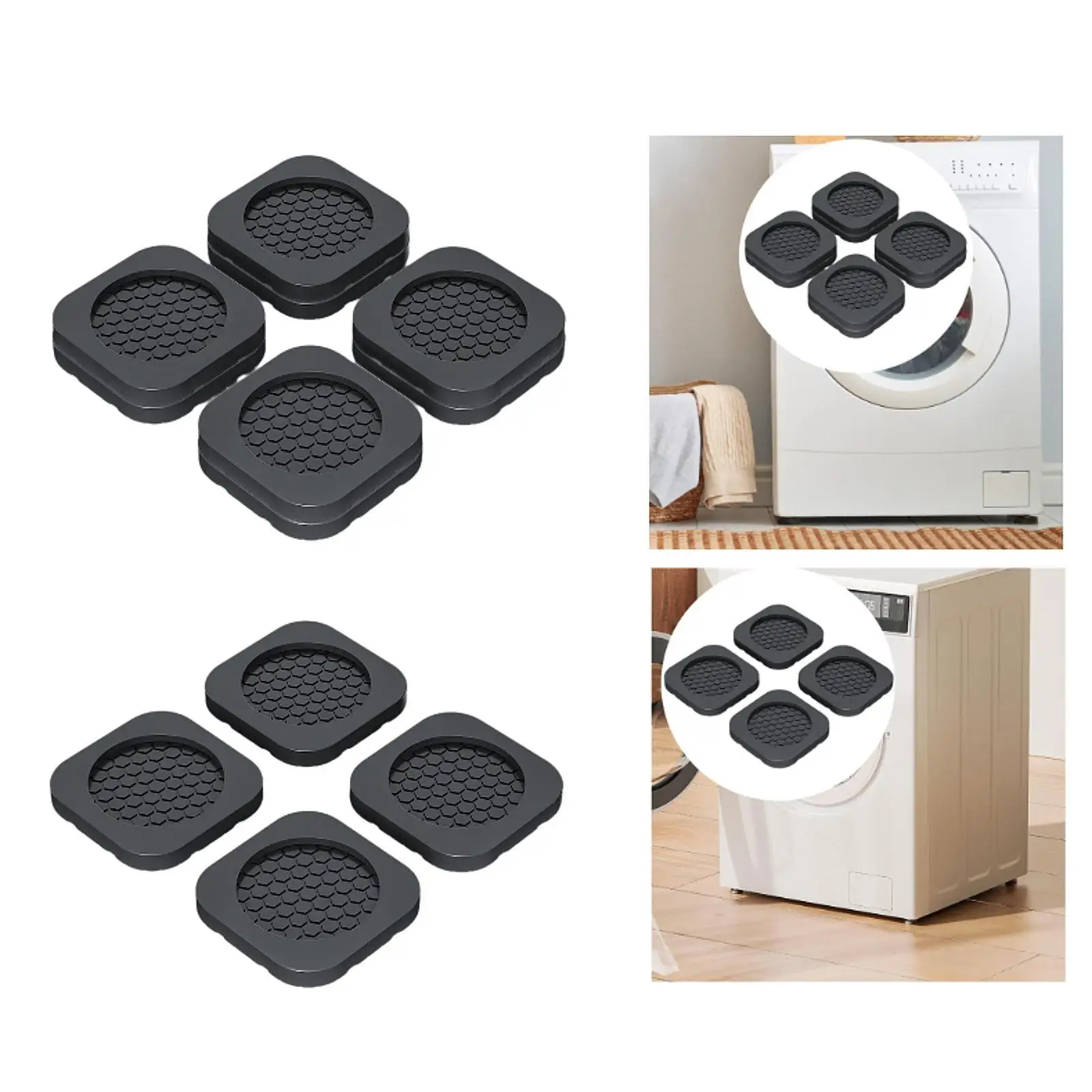 Anti Vibration Pads for Washing Machine Prevents Noise Silicone Stabilizer