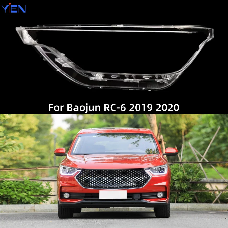 

For Baojun RC-6 2019 2020 Car Replacement Parts Front Headlight Cover Glass Cover Car Front Headlight Lens Cover Lights Shell