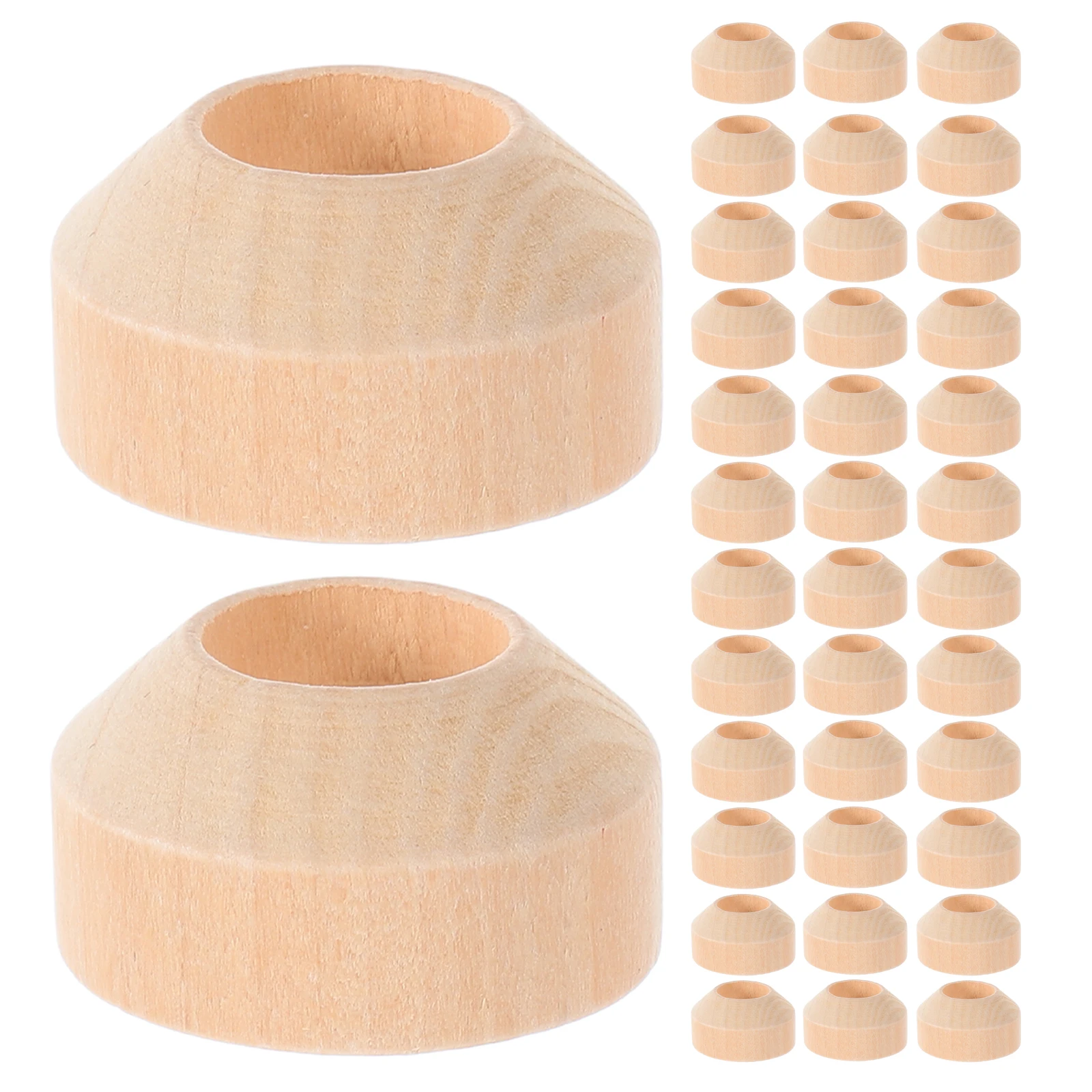 

100Pcs Wood Pin Mount Bases Unfinished Wooden Stand for Creative Craft Display Small Peg Support Holder Puppet Stand Holder