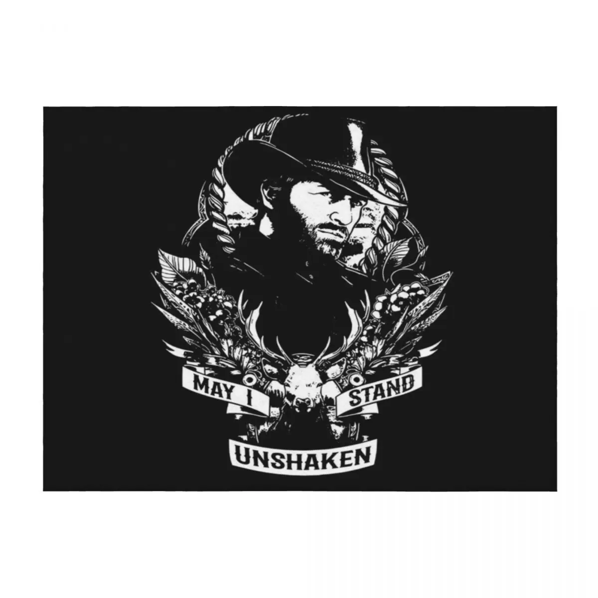 

Arthur May I Stand Unshaken Rdr2 Style Morgan Gaming Classic . Throw Blanket Single for sofa Cute Personalized Gift Blankets