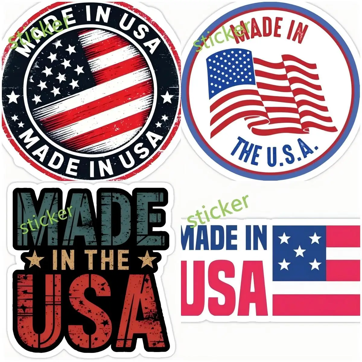 

Made in USA Car Truck Decal Bumper Window Vinyl Material Anime Waterproof Camper JDM Sticker