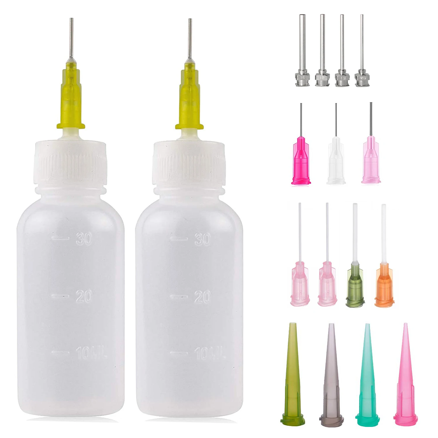 1set tip applicator bottle set science laboratory measuring watering supplement, pets, students, glue applicator