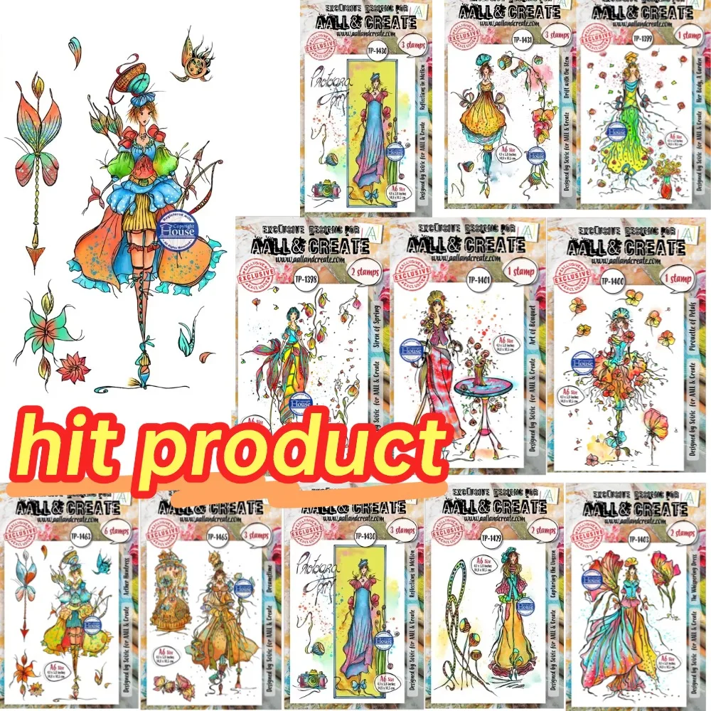 2026 neue Aether Huntress transparente Silikonstempel für DIY-Scrapbooking, Bastelbedarf, Stempel, Fotoalbum, Kartenherstellung