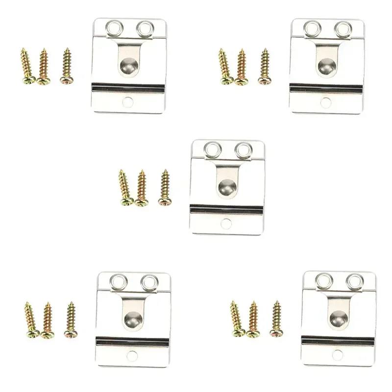 

5pcs Metal Screw In Mic Microphone Speaker Belt Hang Up Clip for Kenwood KMC-30 KMC-36 TK768G TM271 CB Ham Radio Walkie Talkie